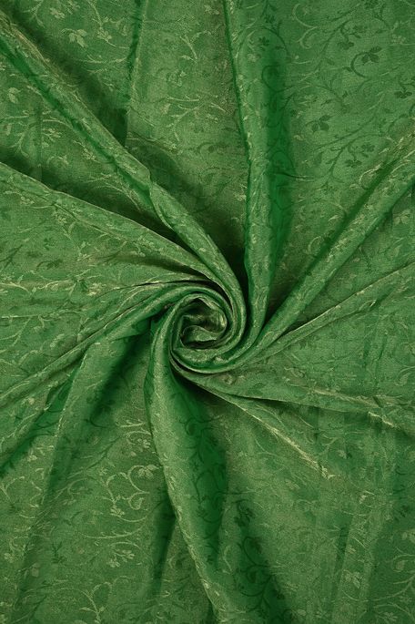 georgette tissue parrot green fabric