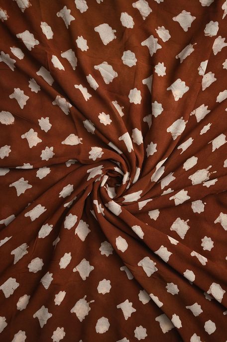 georgette light honey brown fabric