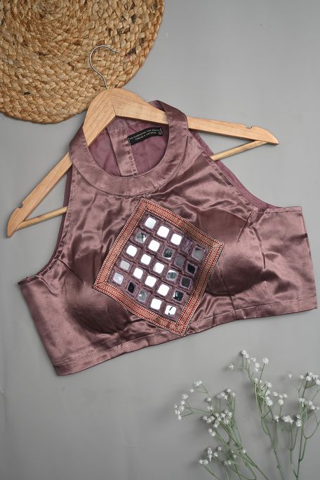 Mashroo burgundy grape blouse ready to wear