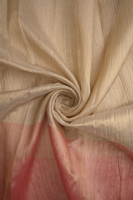tissue natural beige tussar fabric