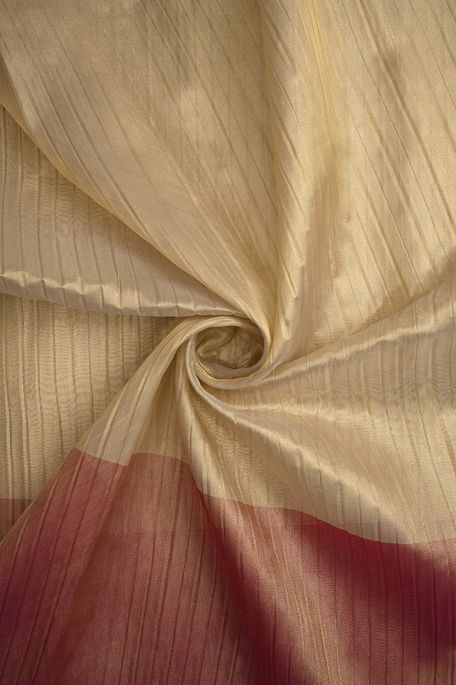 tissue natural beige tussar fabric