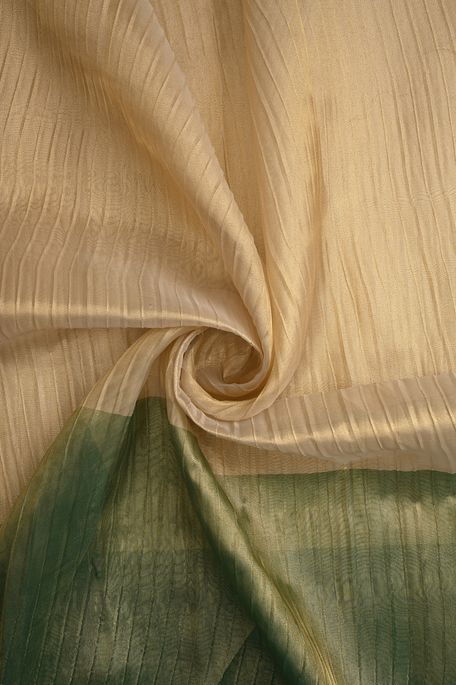 tissue natural beige tussar fabric