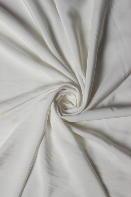crepe white fabric