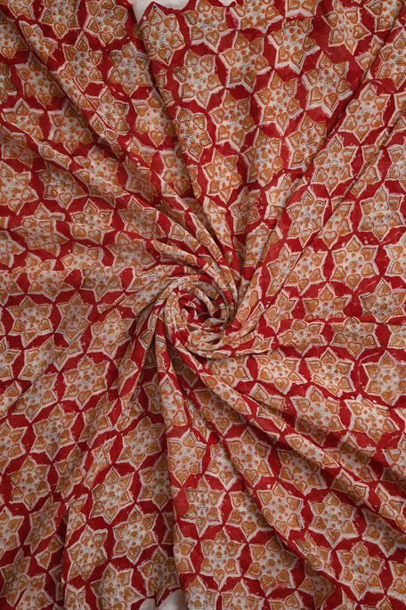 georgette dark red fabric