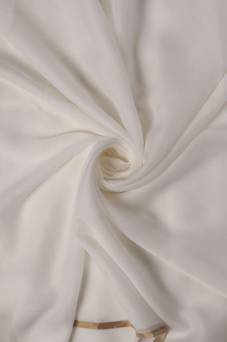 chiffon white fabric