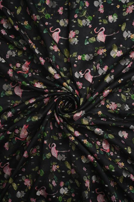 cotton black fabric