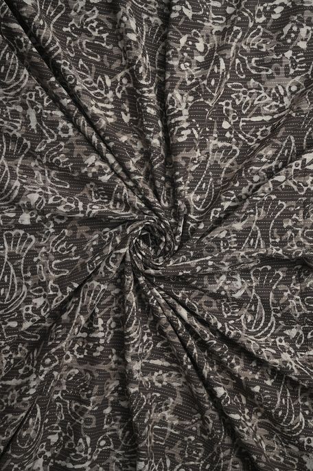 cotton dark ash grey fabric
