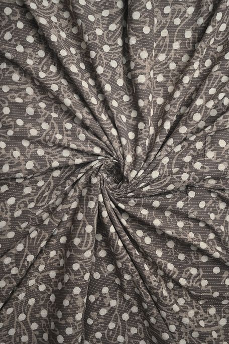 cotton dark ash grey fabric
