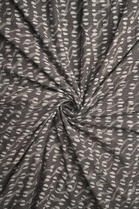cotton dark ash grey fabric