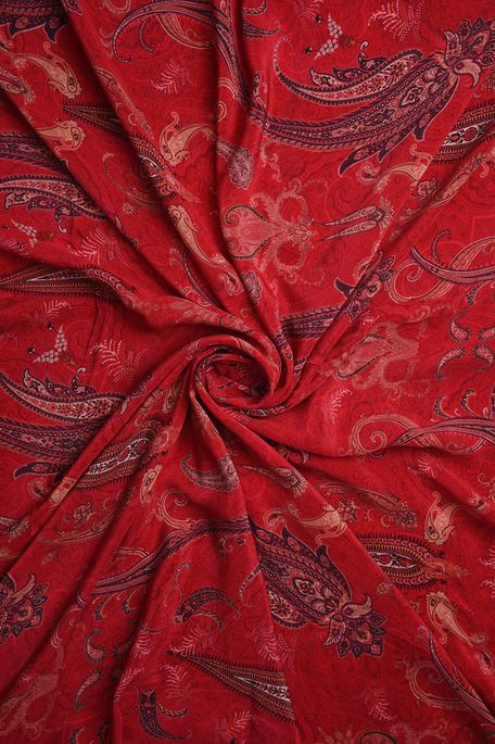 crepe fuschia pink fabric