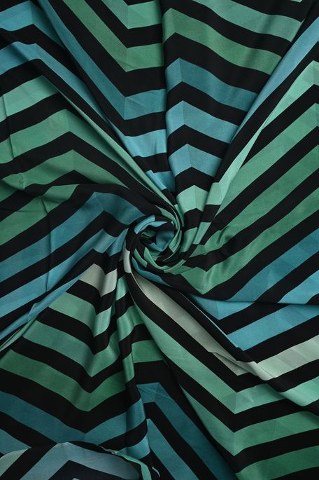 crepe black pottery blue mint cream sea green fabric