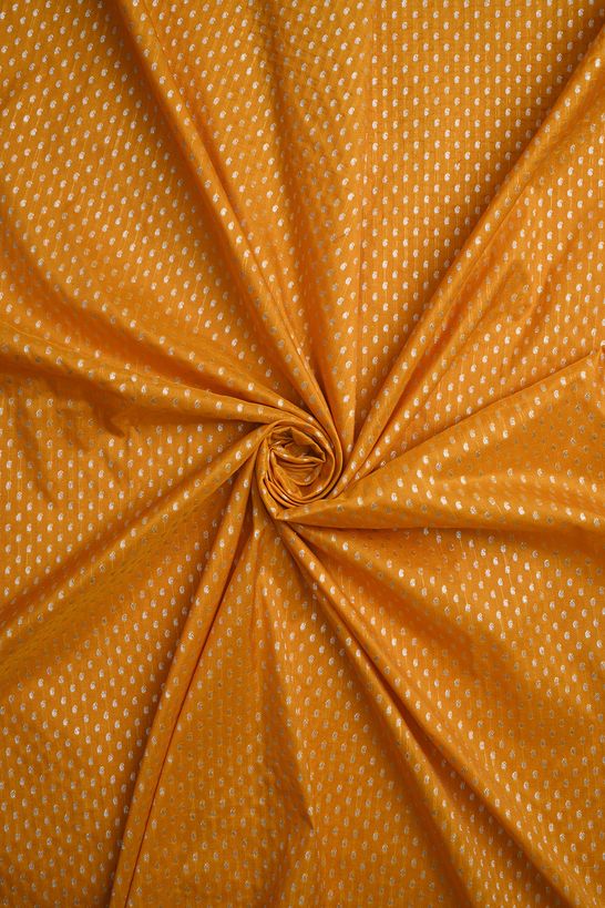 silk dark golden yellow fabric