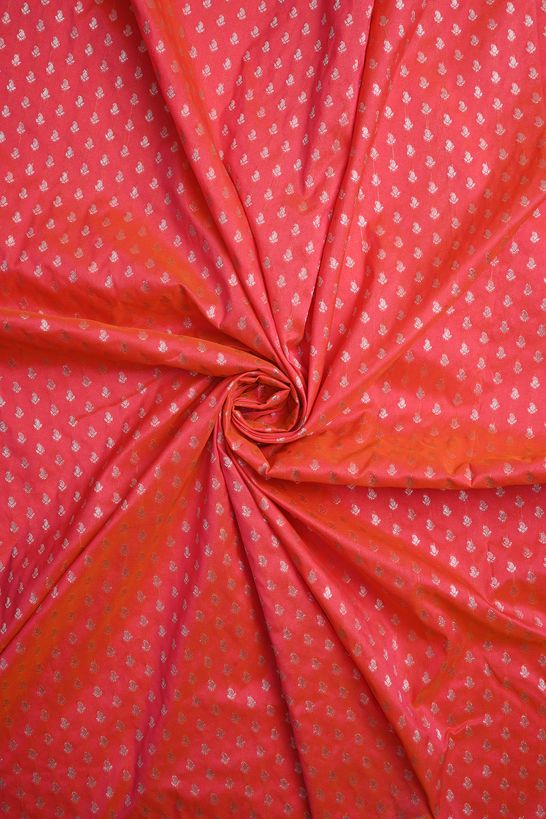 silk salmon pink fabric