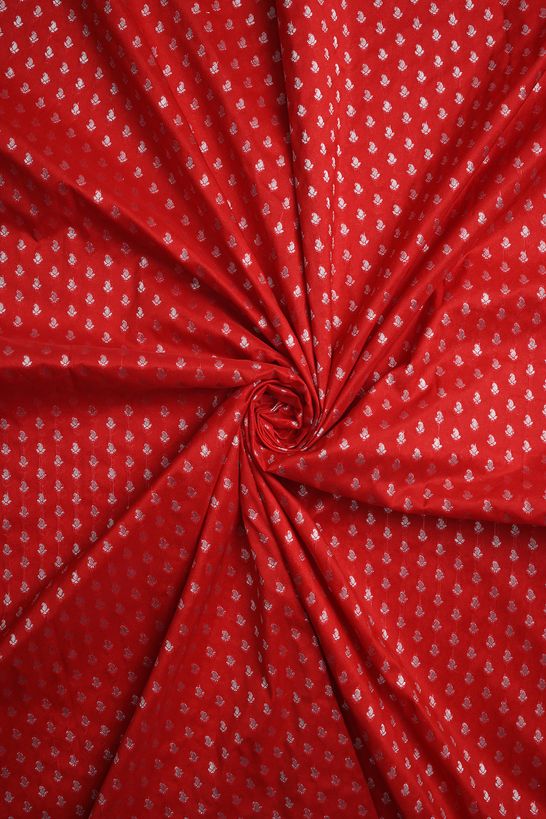 silk blood red fabric
