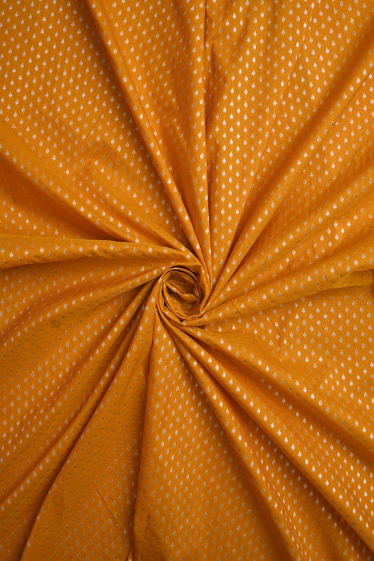 silk mustard fabric