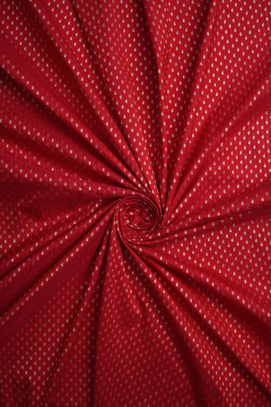 silk blood red fabric