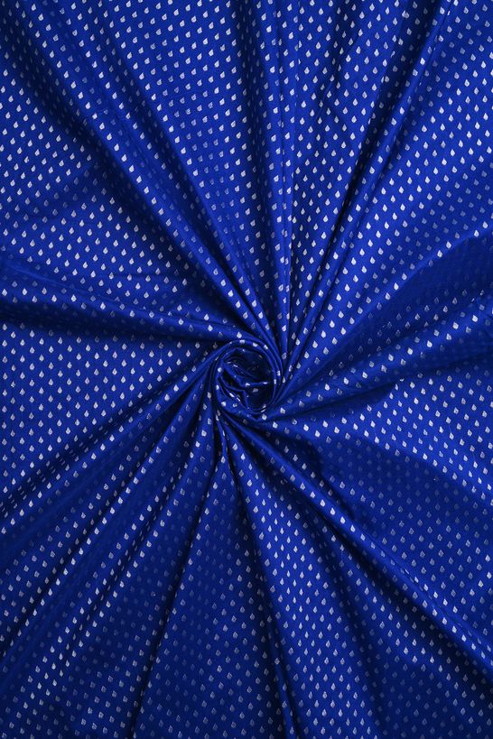 silk dark marine blue fabric