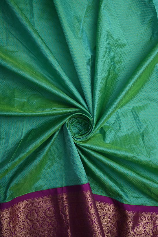silk mint cream sea green fabric