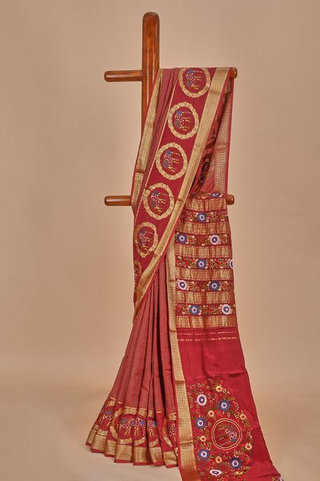 crepe dark lavender pink saree with blouse