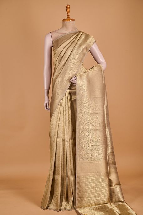 silk dark ash grey saree with blouse