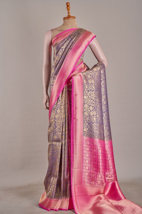 silk burgundy purple saree with blouse