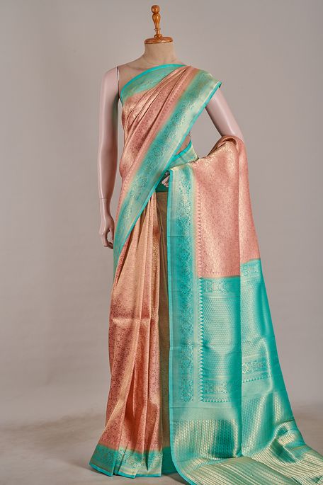 silk old rose pink saree with blouse