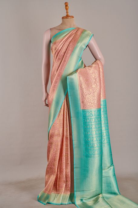 silk old rose pink saree with blouse