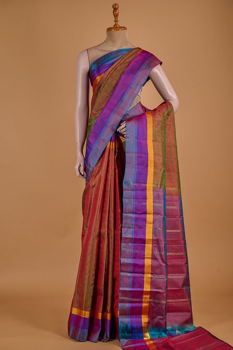 silk dark burgundy maroon saree with blouse